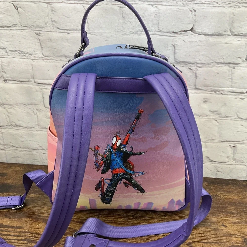 BoxLunch Marvel SpiderMan‎ Magnetic Fold Mini Backpack BoxLunch Exclusive